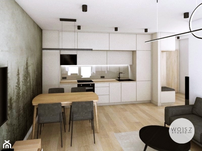 Mieszkanie w Gdańsku · Projekt - Kuchnia, styl minimalistyczny - zdjęcie od WOJSZ studio