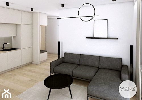 Mieszkanie w Gdańsku · Projekt - Salon, styl minimalistyczny - zdjęcie od WOJSZ studio