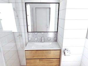 Mieszkanie w Gdyni · Projekt - Mała bez okna łazienka, styl nowoczesny - zdjęcie od WOJSZ studio