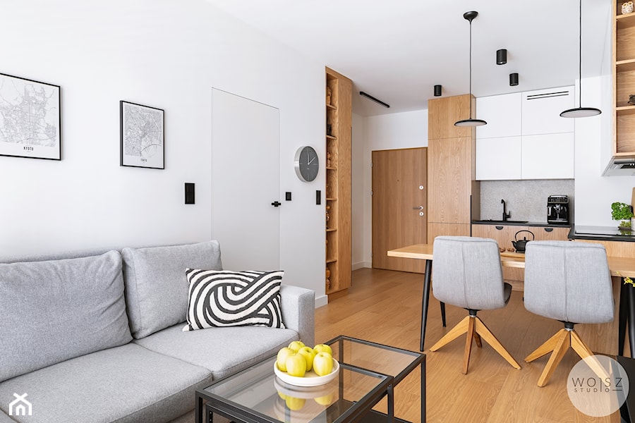 Mieszkanie w Gdańsku · REALIZACJA - Salon, styl nowoczesny - zdjęcie od WOJSZ studio
