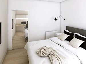 Mieszkanie w Gdańsku · Projekt - Sypialnia, styl minimalistyczny - zdjęcie od WOJSZ studio