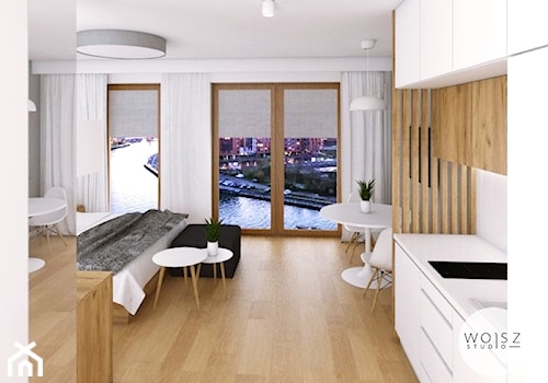 Apartament w centrum Gdańska · Projekt - Salon, styl nowoczesny - zdjęcie od WOJSZ studio