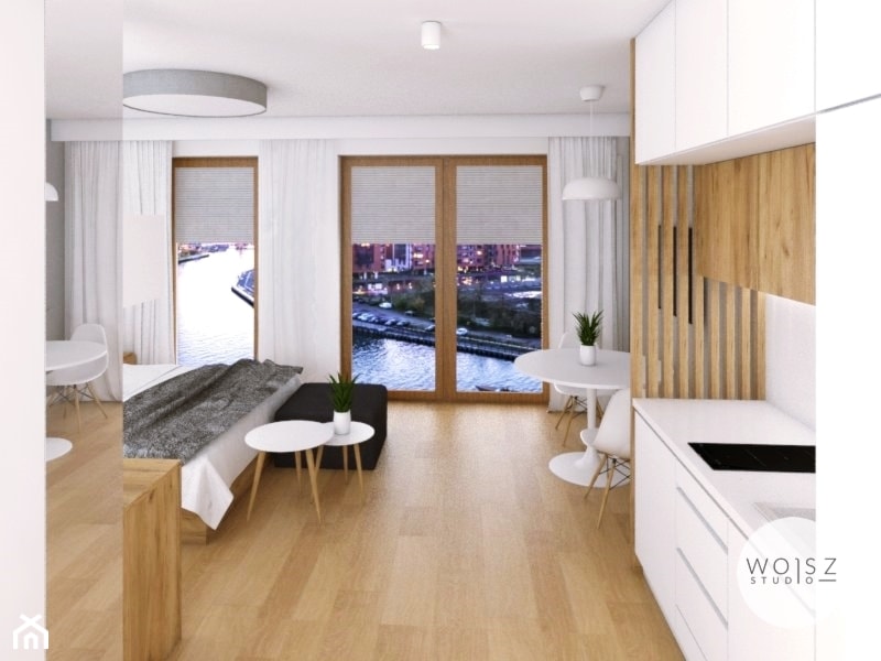 Apartament w centrum Gdańska · Projekt - Salon, styl nowoczesny - zdjęcie od WOJSZ studio