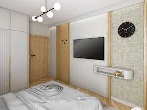 Apartament w Gdyni · Projekt - Sypialnia, styl nowoczesny - zdjęcie od WOJSZ studio