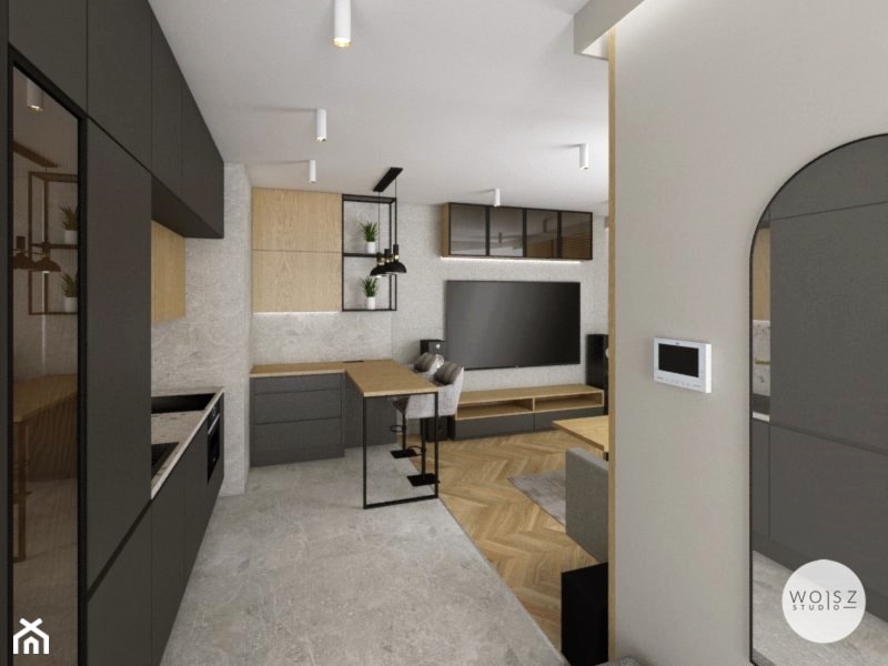 Apartament w Gdyni · Projekt - Kuchnia, styl nowoczesny - zdjęcie od WOJSZ studio