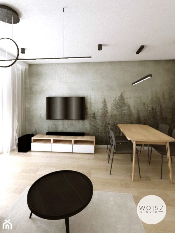 Mieszkanie w Gdańsku · Projekt - Salon, styl minimalistyczny - zdjęcie od WOJSZ studio