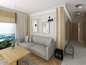 Apartament w Gdyni · Projekt - Salon, styl nowoczesny - zdjęcie od WOJSZ studio