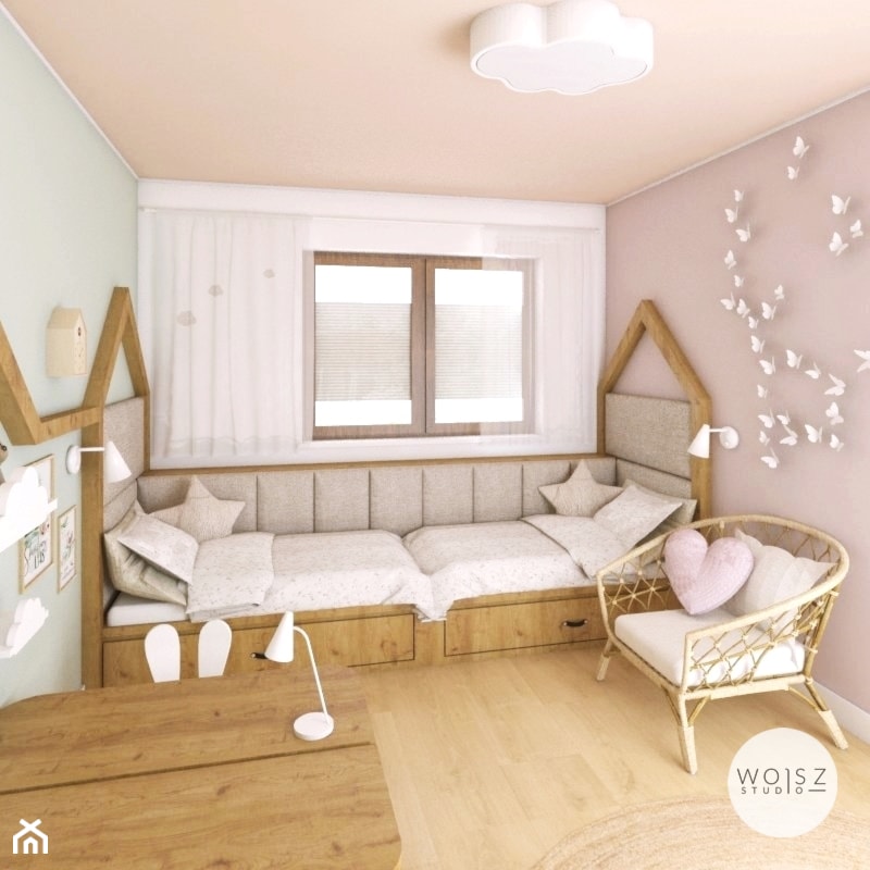Dom w Rąbie · Projekt - Pokój dziecka, styl nowoczesny - zdjęcie od WOJSZ studio