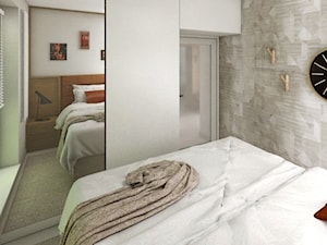 Mieszkanie w Płocku · Projekt - Sypialnia, styl nowoczesny - zdjęcie od WOJSZ studio