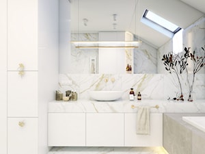 łazienka w marmurowych płytkach - zdjęcie od STUDIO PNIAK