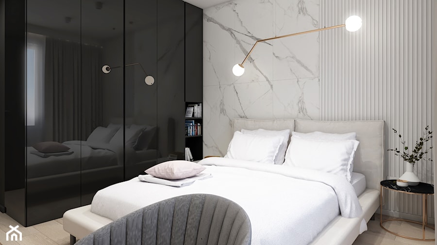 nowoczesna sypialnia - zdjęcie od STUDIO PNIAK