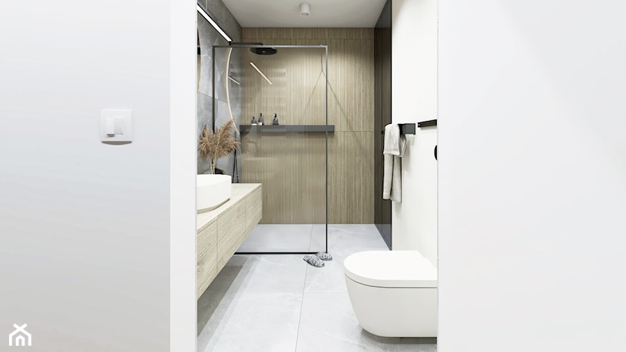 łazienka z prysznicem - zdjęcie od STUDIO PNIAK