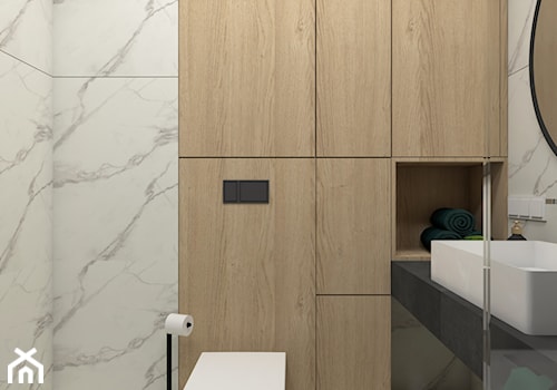 drewniana zabudowa w łazience - zdjęcie od STUDIO PNIAK