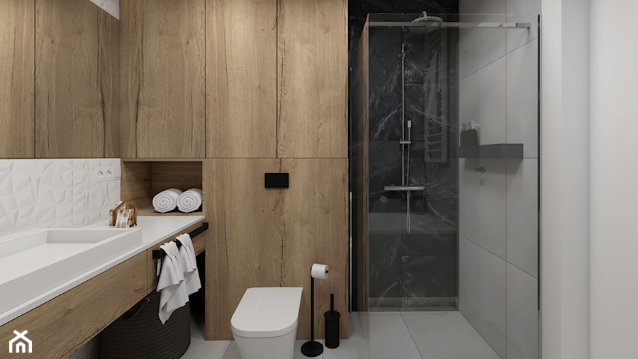Łazienka z prysznicem i wanną - zdjęcie od STUDIO PNIAK