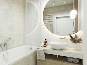 Łazienka z umywalką stawianą na blat - zdjęcie od STUDIO PNIAK