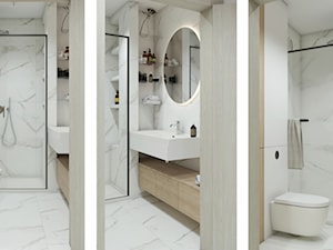 łazienka z drewnem - zdjęcie od STUDIO PNIAK