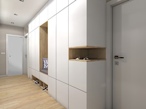 Metamorfoza 70m2 mieszkania - Hol / przedpokój, styl skandynawski - zdjęcie od STUDIO PNIAK