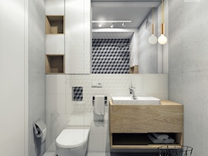 Mieszkanie Bielsko-Biała,50m2. 1 - Mała łazienka, styl nowoczesny - zdjęcie od STUDIO PNIAK