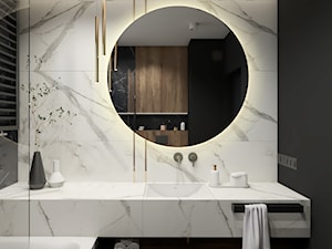 Czarno biała łazienka - zdjęcie od STUDIO PNIAK