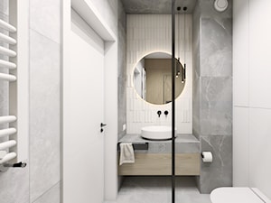 Białe płytki w łazience - zdjęcie od STUDIO PNIAK