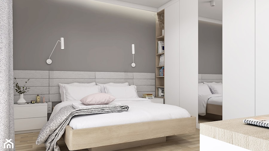 sypialnia z łóżkiem lewitującym - zdjęcie od STUDIO PNIAK
