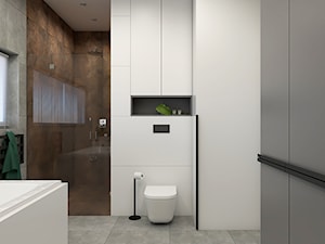 łazienka z wanną i prysznicem - zdjęcie od STUDIO PNIAK