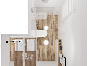 Biała minimalistyczna łazienka - zdjęcie od ALE PRACOWNIA