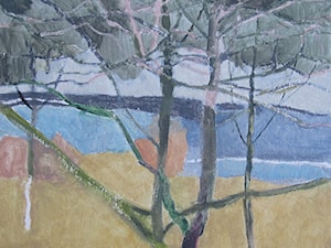 Obraz olejny "Widok z okna" - zdjęcie od Małgorzata Makarewicz-Kaplińska