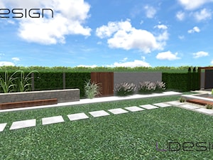 Projekt ogrodu nowoczesnego w Gliwicach - Ogród, styl minimalistyczny - zdjęcie od Projektant elewacji, wnętrz i ogrodów