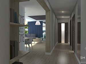 SWEET HOME - Duży szary hol / przedpokój, styl nowoczesny - zdjęcie od SM STUDIO Projektowanie wnętrz