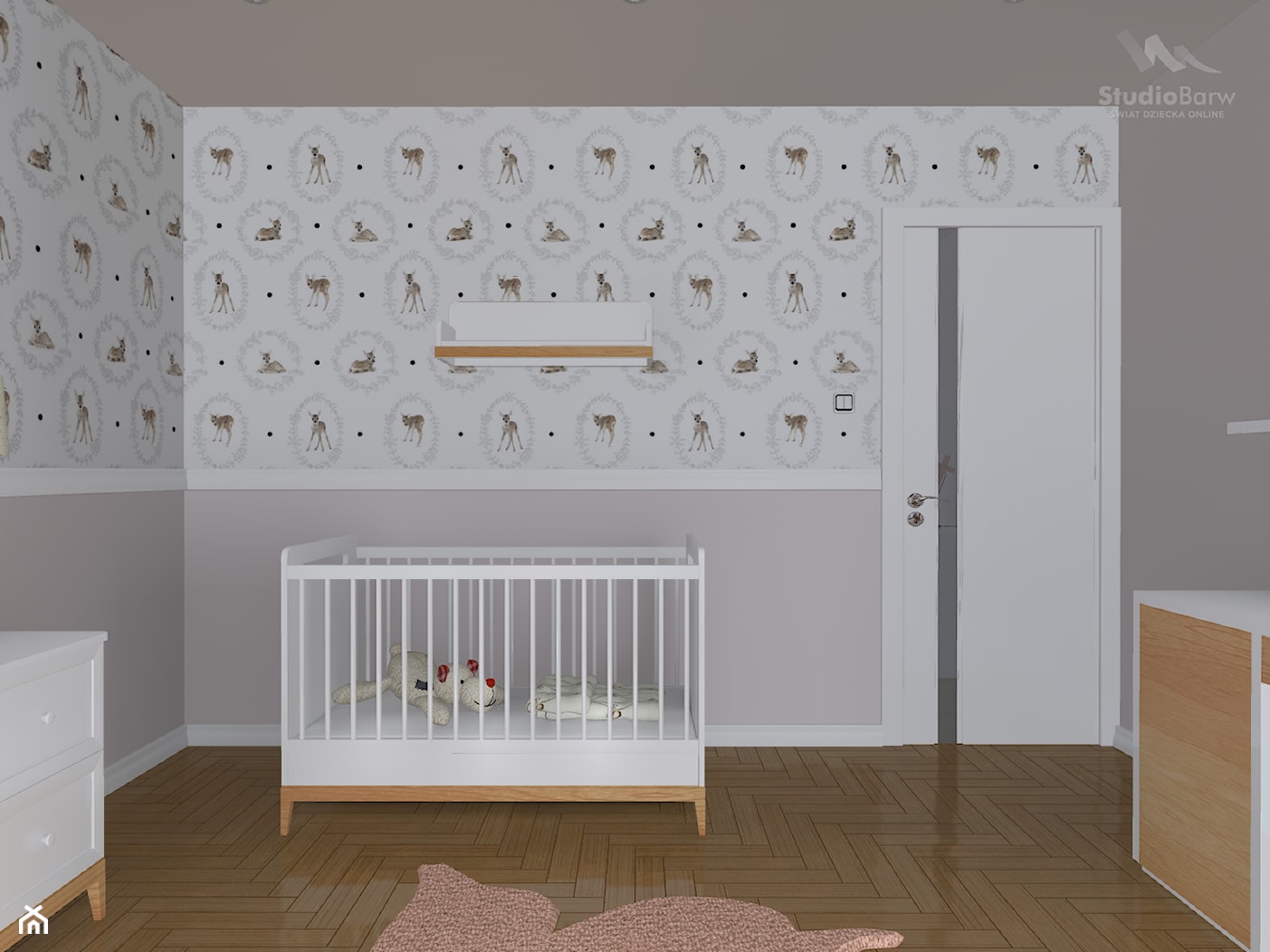 Pokój dziecka z aneksem biurowym - Pokój dziecka - zdjęcie od StudioBarw - Homebook