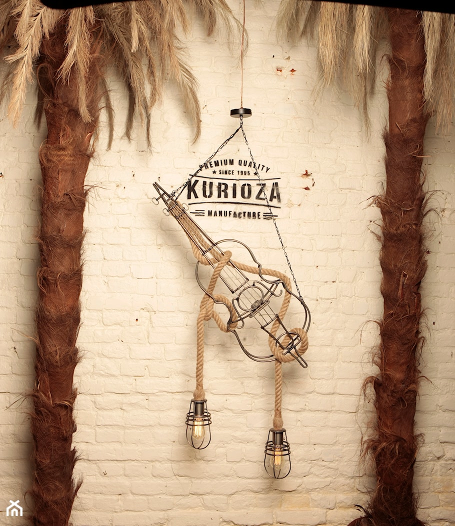 Skrzypce - lampa z kloszami w stylu industrialnym/vintage - zdjęcie od Kurioza - Homebook