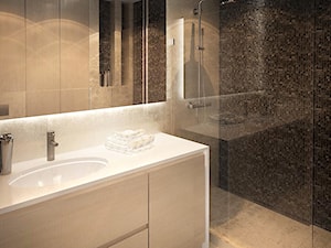 łazienka z mozaiką i ukryta pralką - zdjęcie od IMFORMA IWONA MARCINIAK