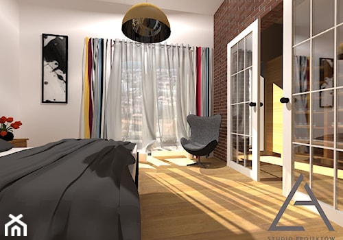 Przestronny apartament na Starym Mieście - Średnia szara sypialnia, styl tradycyjny - zdjęcie od Studio Projektów