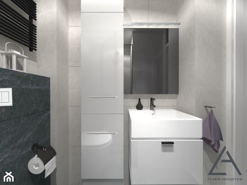 prosta łazienka - zdjęcie od Studio Projektów - Homebook