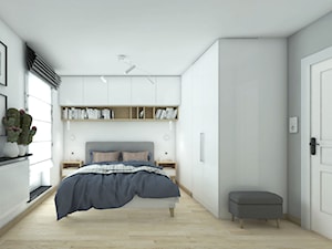 Sypialnia skąpana w bieli - zdjęcie od PAAS Pracownia Projektowa