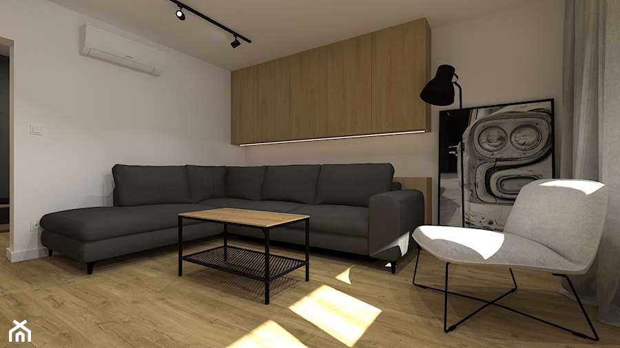 Mieszkanie w Chrzanowie - Salon, styl nowoczesny - zdjęcie od iStudioo