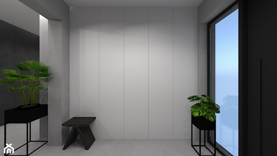 Dom parterowy - Hol / przedpokój, styl minimalistyczny - zdjęcie od iStudioo