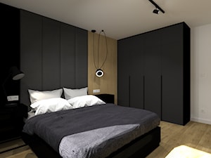 Mieszkanie w Chrzanowie - Średnia beżowa biała szara sypialnia, styl nowoczesny - zdjęcie od iStudioo