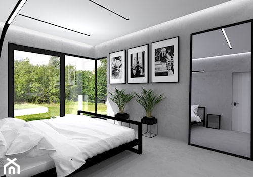 Dom parterowy - Sypialnia, styl minimalistyczny - zdjęcie od iStudioo