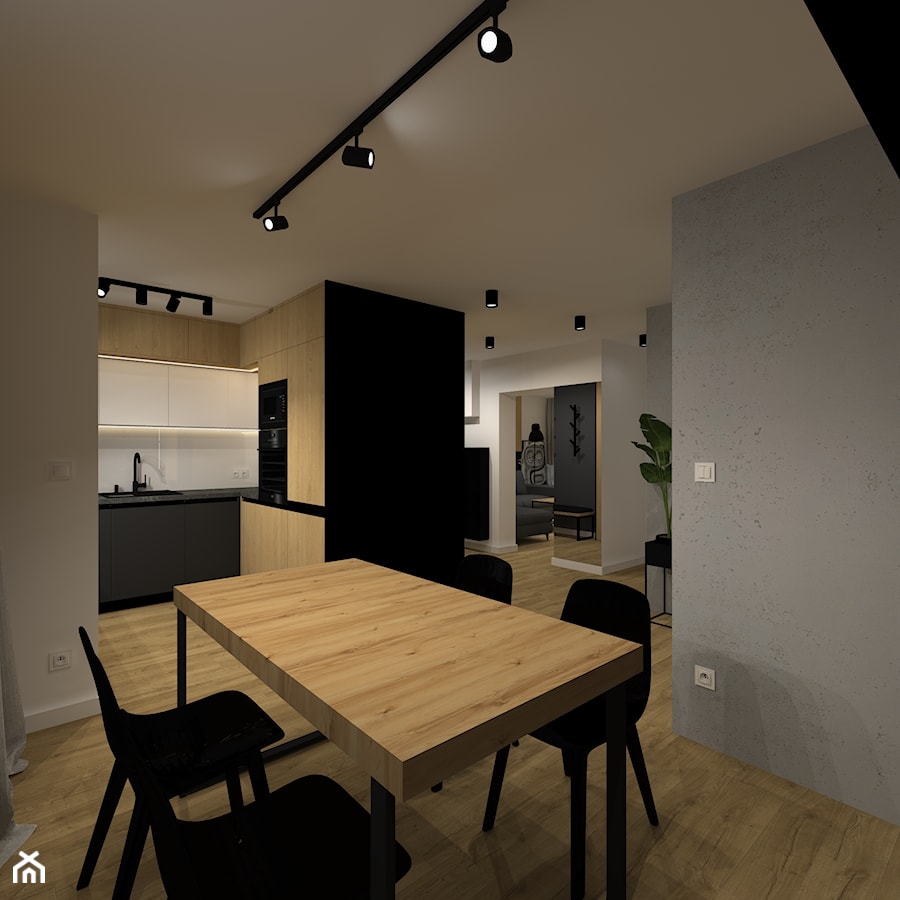 Mieszkanie w Chrzanowie - Jadalnia, styl minimalistyczny - zdjęcie od iStudioo