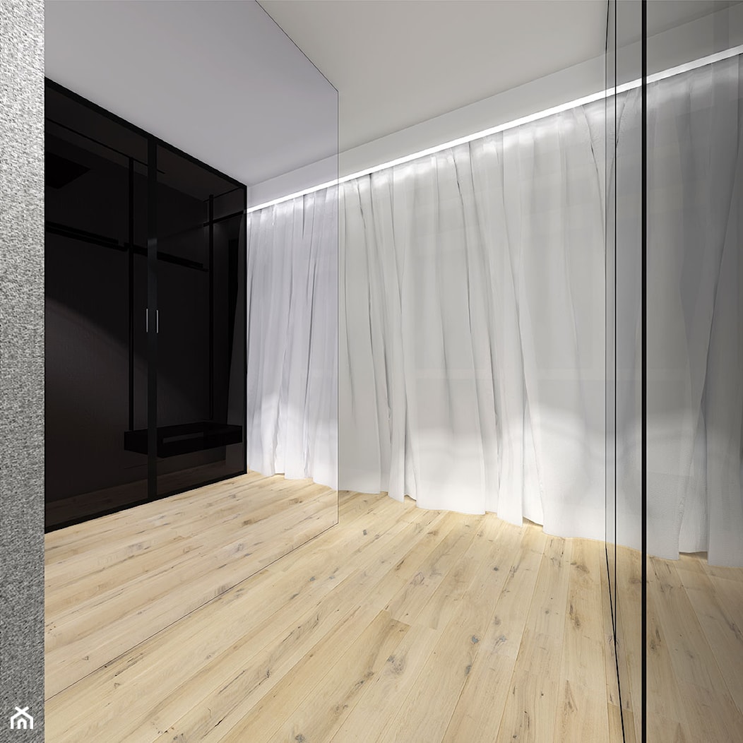 Garderoba - Średnia otwarta garderoba, styl minimalistyczny - zdjęcie od Eno Design - Homebook
