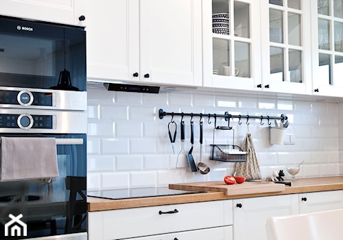 Realizacja mieszkania w stylu rustykalnym - Średnia kuchnia jednorzędowa, styl rustykalny - zdjęcie od Eno Design