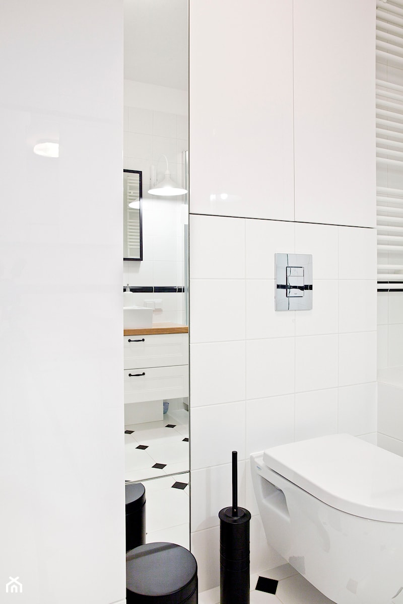 Realizacja mieszkania w stylu rustykalnym - Mała łazienka - zdjęcie od Eno Design