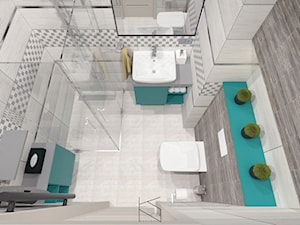 Niewielka łazienka w odcieniach szarości - Łazienka, styl minimalistyczny - zdjęcie od KN.wnętrza