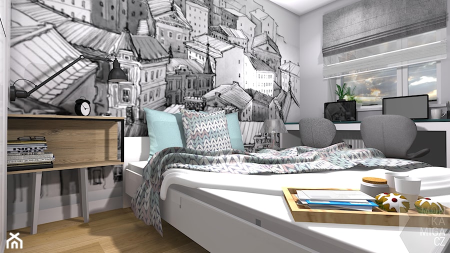 Sypialnia, styl nowoczesny - zdjęcie od M3 MONIKA MIGACZ