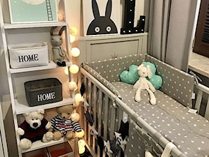 Domek Lalalulu - Mały szary pokój dziecka dla niemowlaka dla chłopca dla dziewczynki, styl skandynawski - zdjęcie od lalalulu