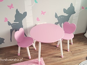 Pastelowy pokój dla dziewczynki - Pokój dziecka - zdjęcie od dekoratoramator.pl