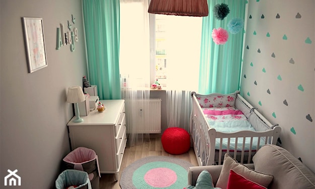 niewielki pokój niemowlaka, styl skandynawski