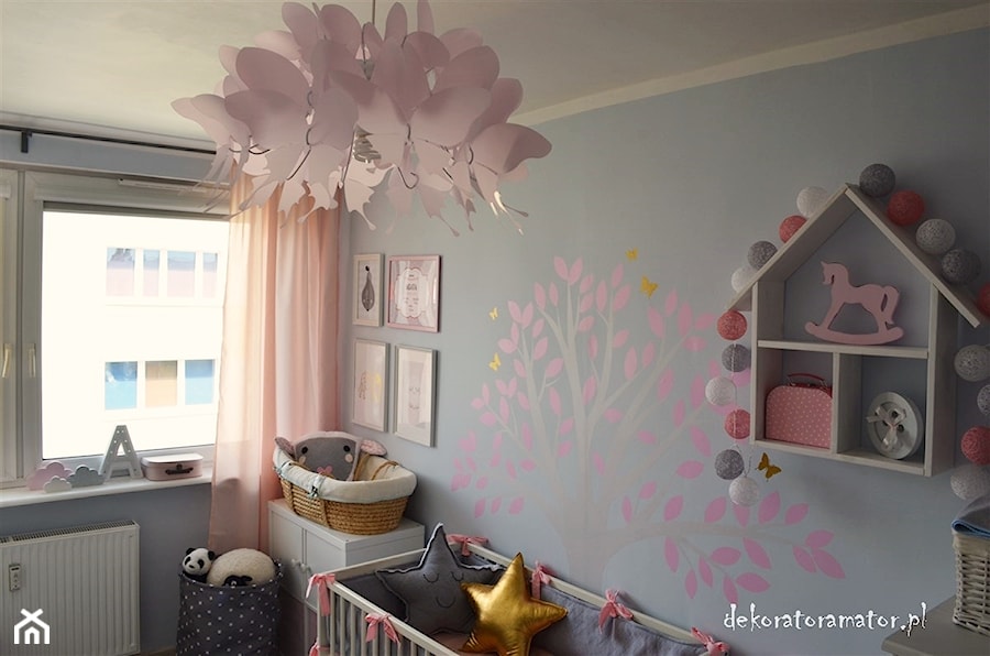 Pokój dla dziewczynek - Pokój dziecka, styl skandynawski - zdjęcie od dekoratoramator.pl